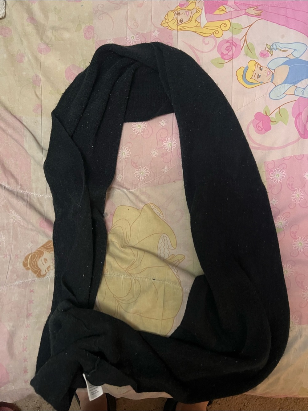 George Black Knit Infinity Scarf